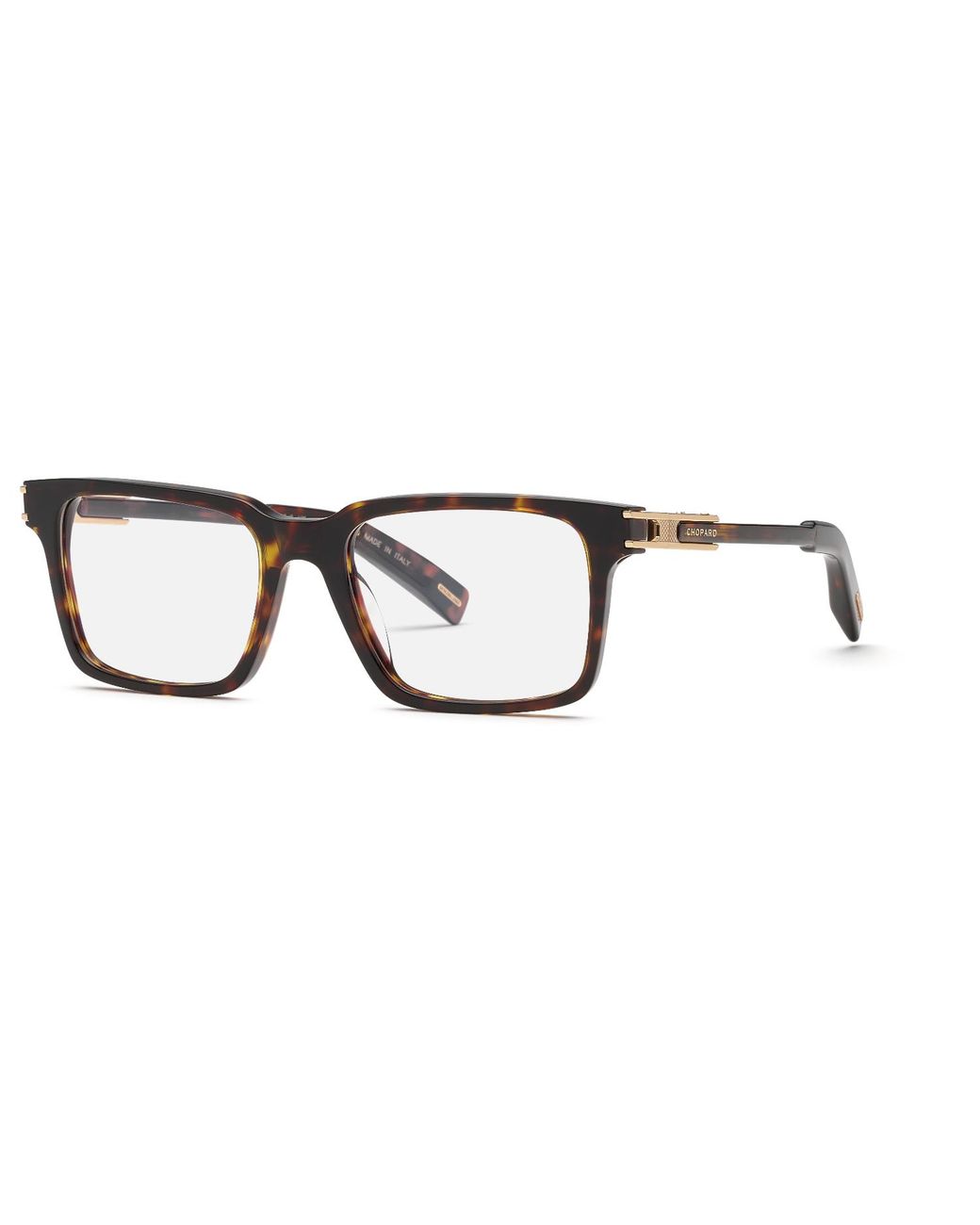 Chopard Black Vch397 909 Optical Frames Acetate Squared for men