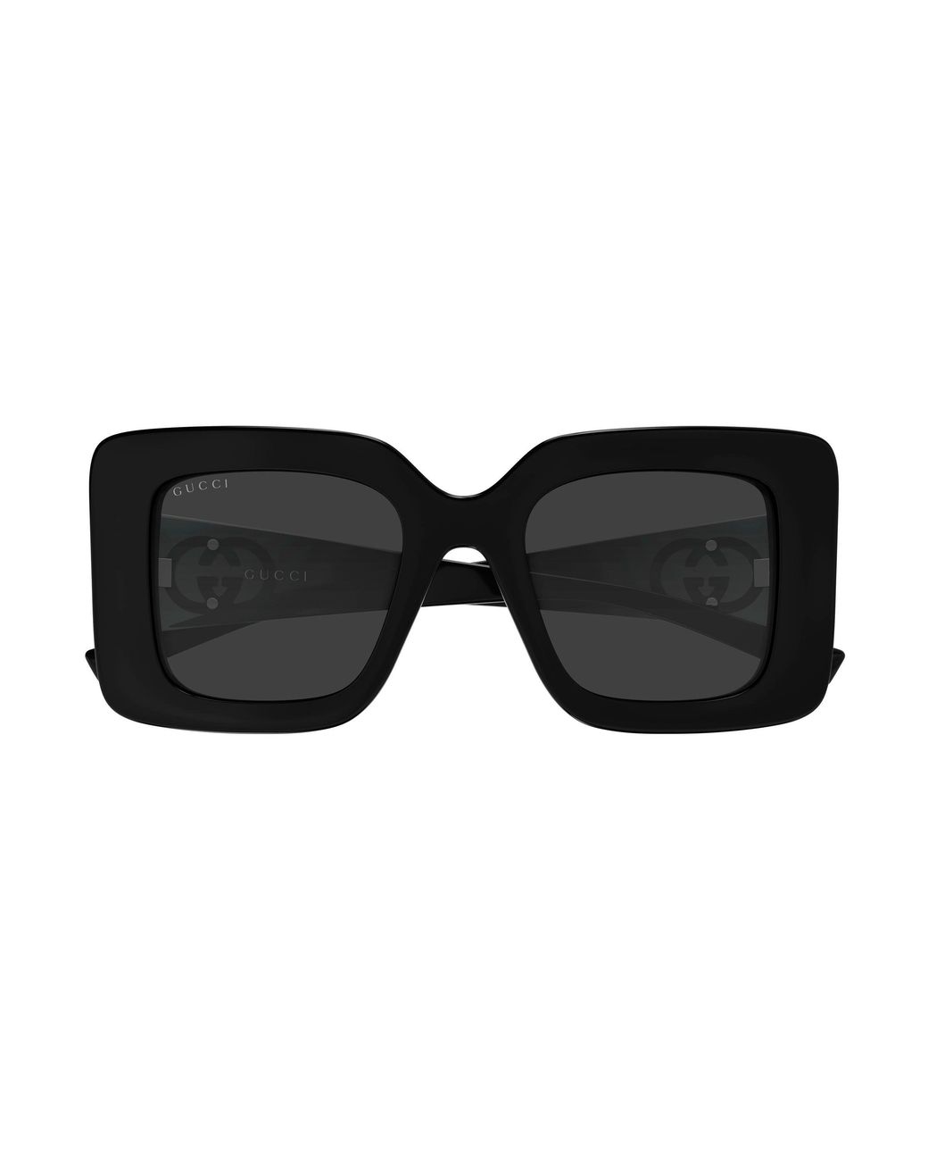 Gucci Black Gg2025S 001 Sunglasses Injected Squared