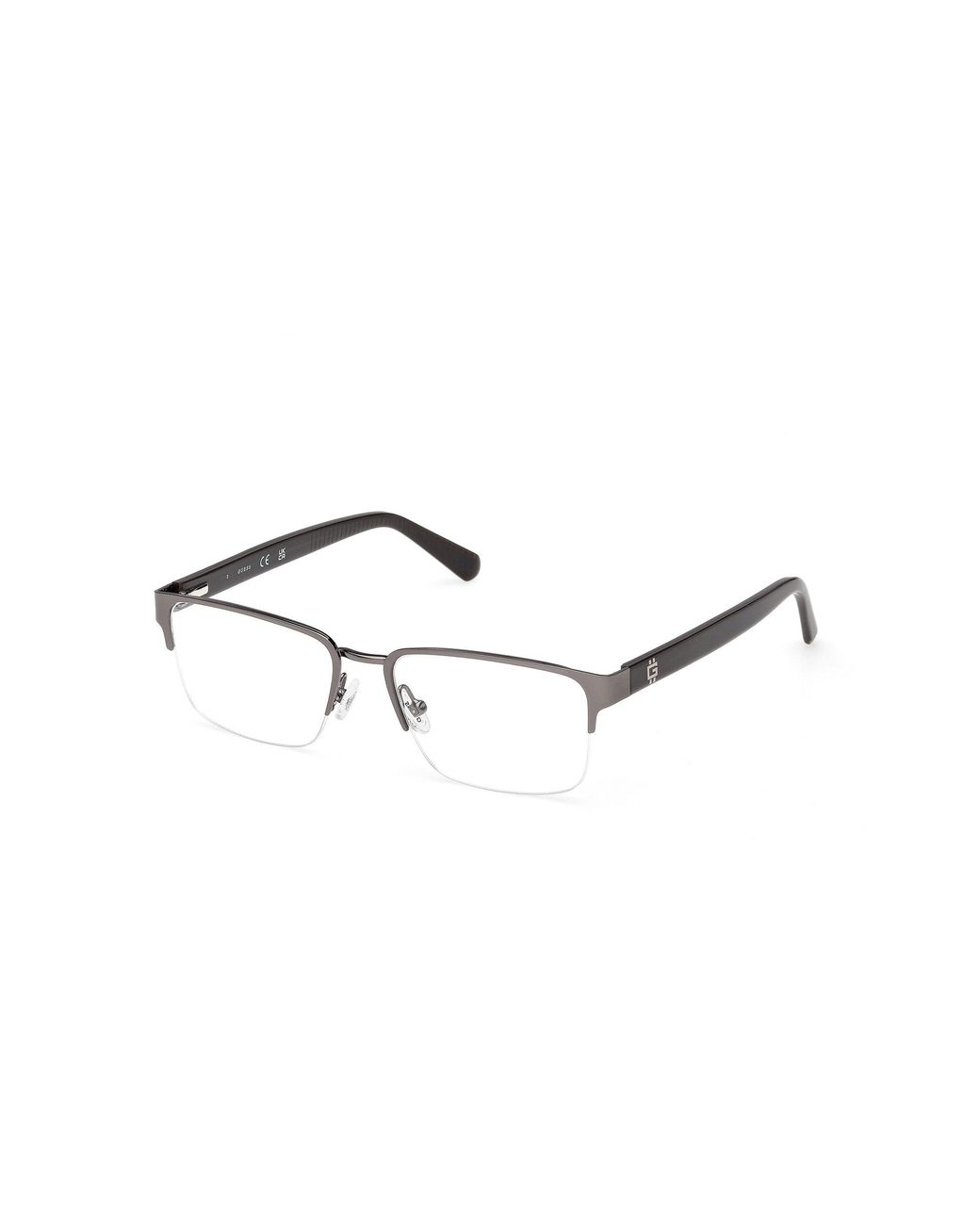 Guess Black Gu50326 9 Optical Frames Metal Squared Normal for men
