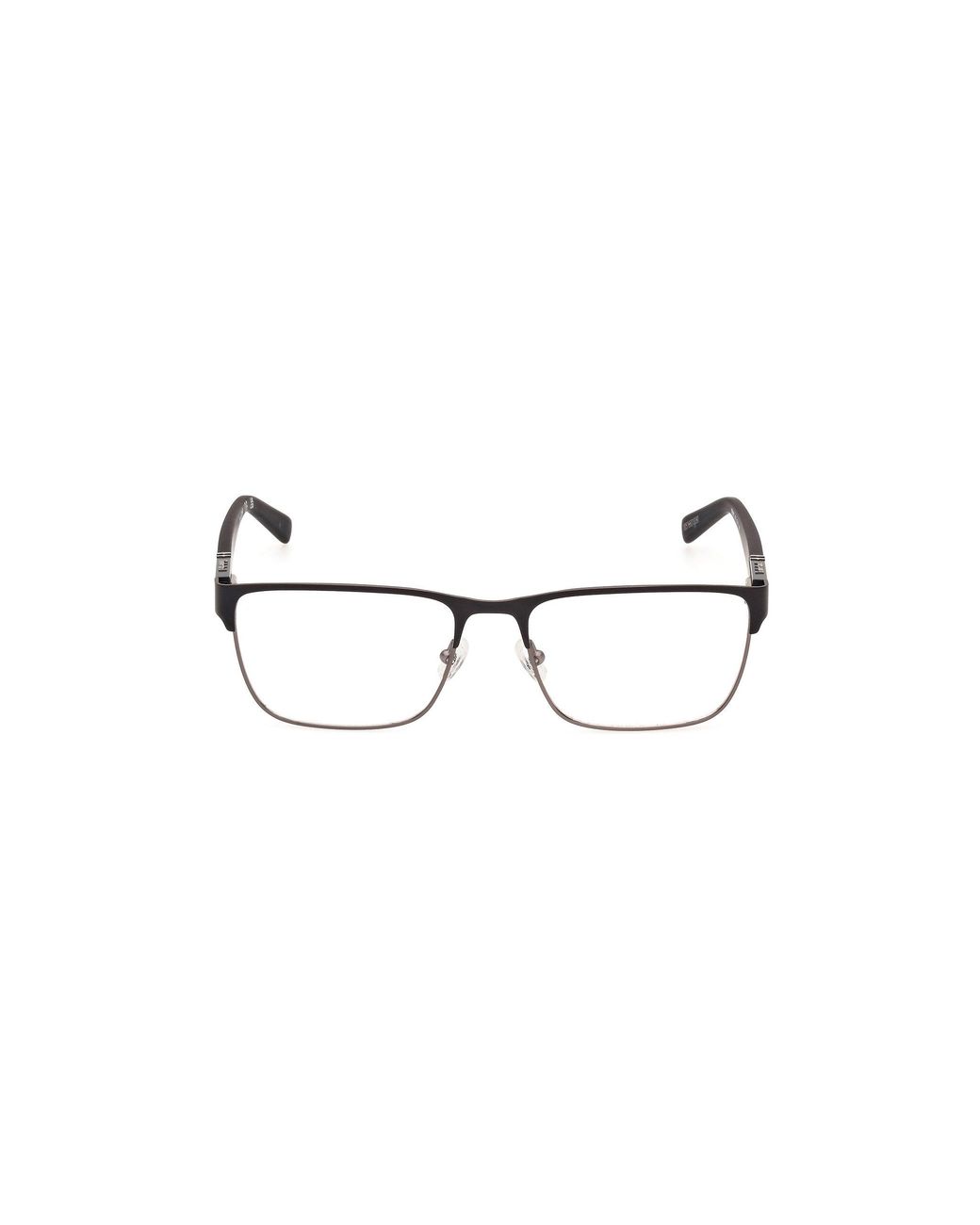Timberland Black Tb50002 002 Optical Frames Metal Squared Normal for men
