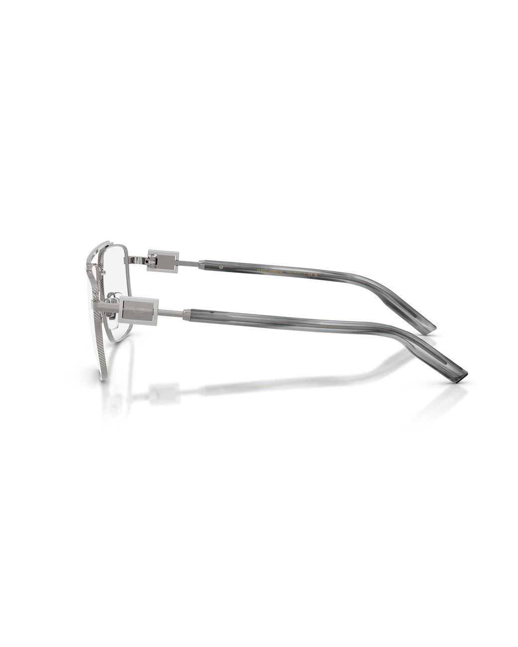 Dolce & Gabbana Black Dg1368 05 Optical Frames Metal Transparent Pilot Normal for men