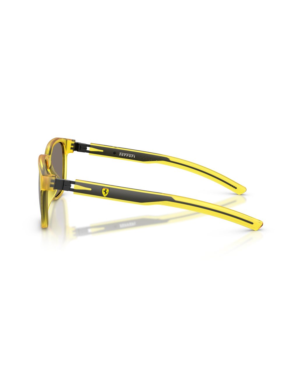 FERRARI SCUDERIA Black Fz6033D 507/6G Sunglasses Injected Squared Normal Mirrored for men