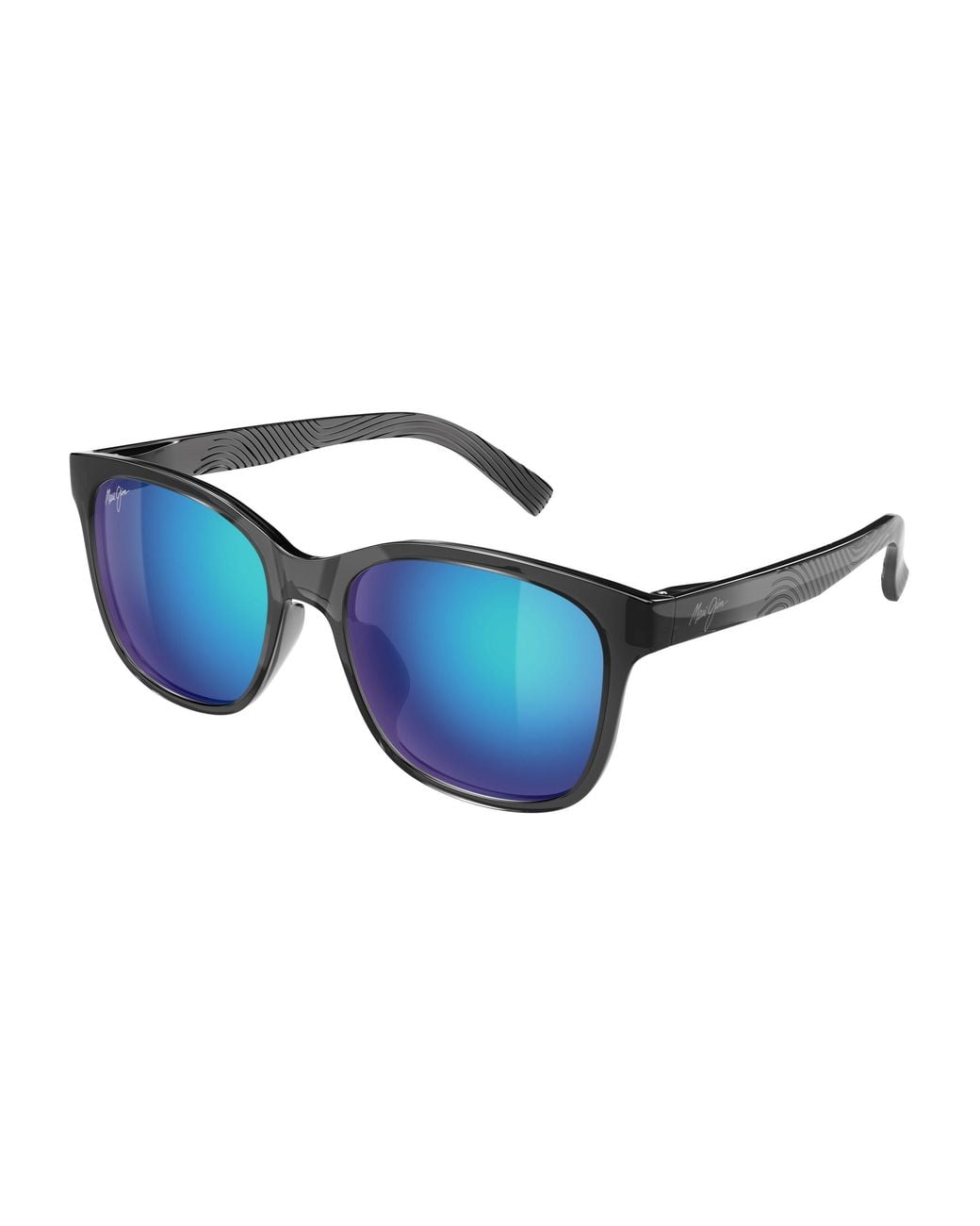 Maui Jim Black Mj0346Sa 002 Occhiali Da Sole Bio-Iniettato Blu Squadrata