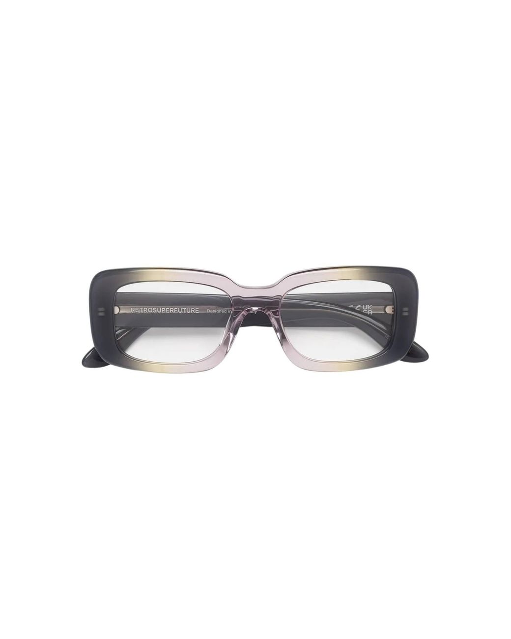 Retrosuperfuture Black I4V Numero 148 Side Fade Optical Frames Acetate Squared