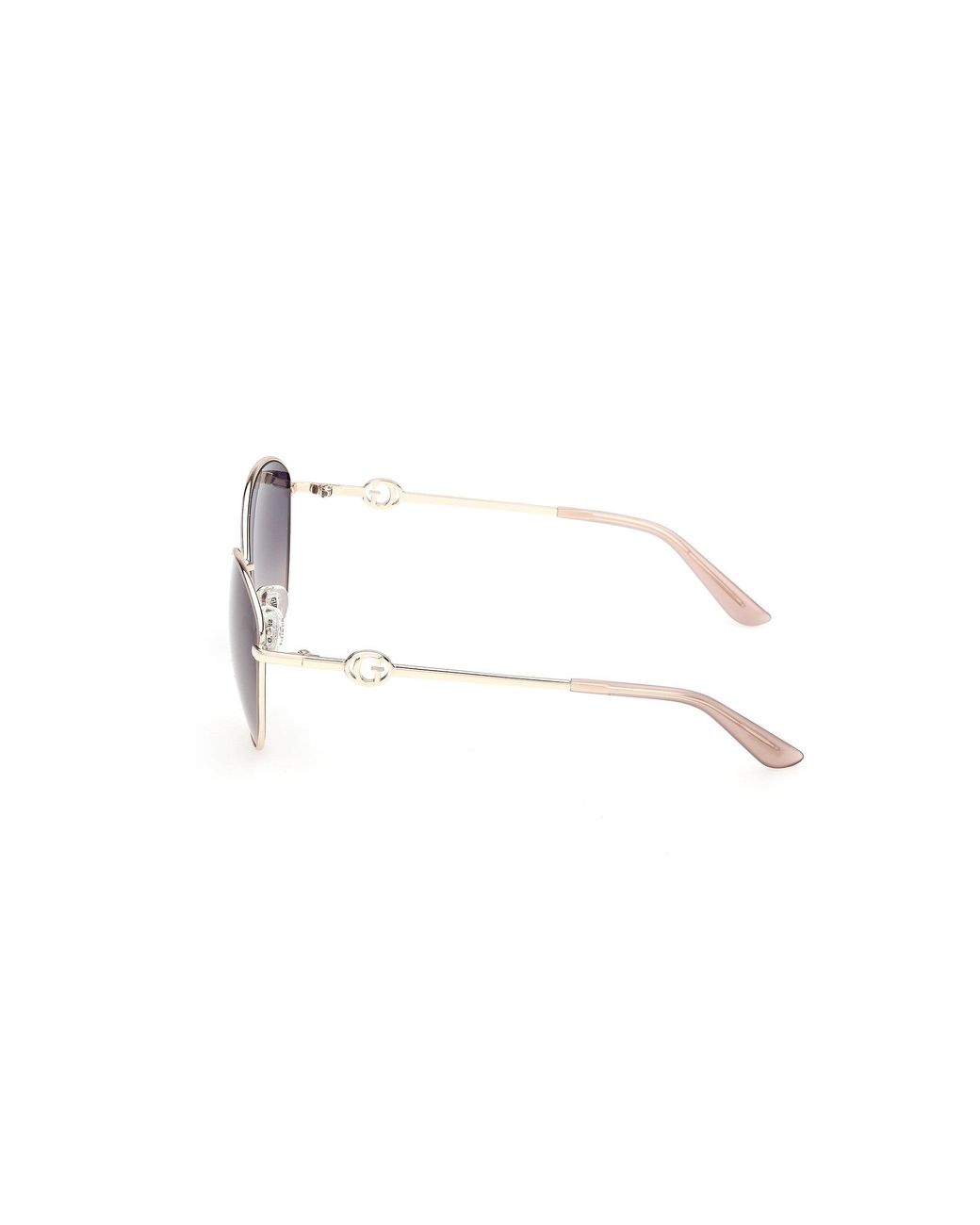 Guess Black Gu00284 59W Sunglasses Metal Round Normal