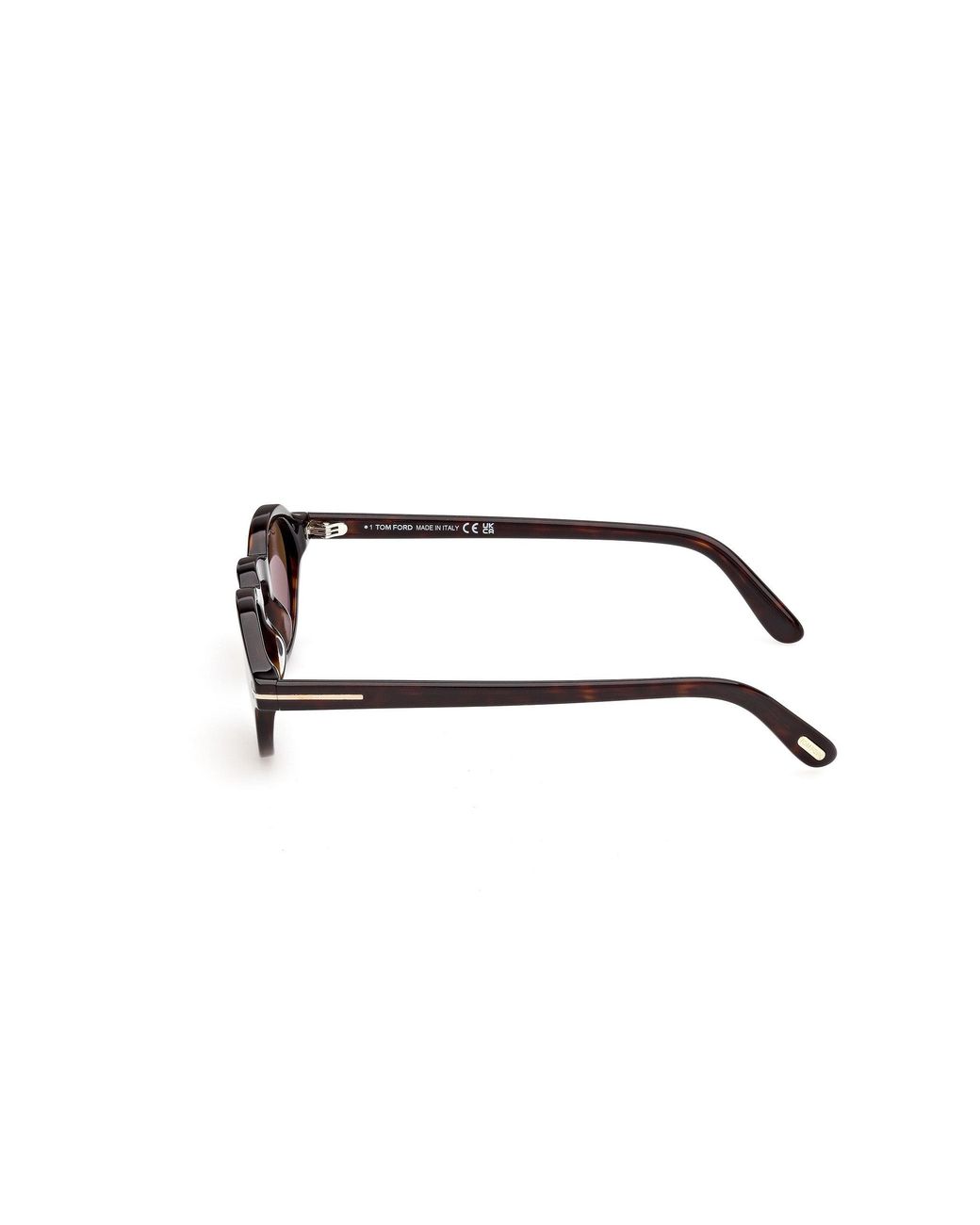 Tom Ford Black Ft1332 Aristotele-02 52J Sunglasses Acetate Roviex Round Normal for men