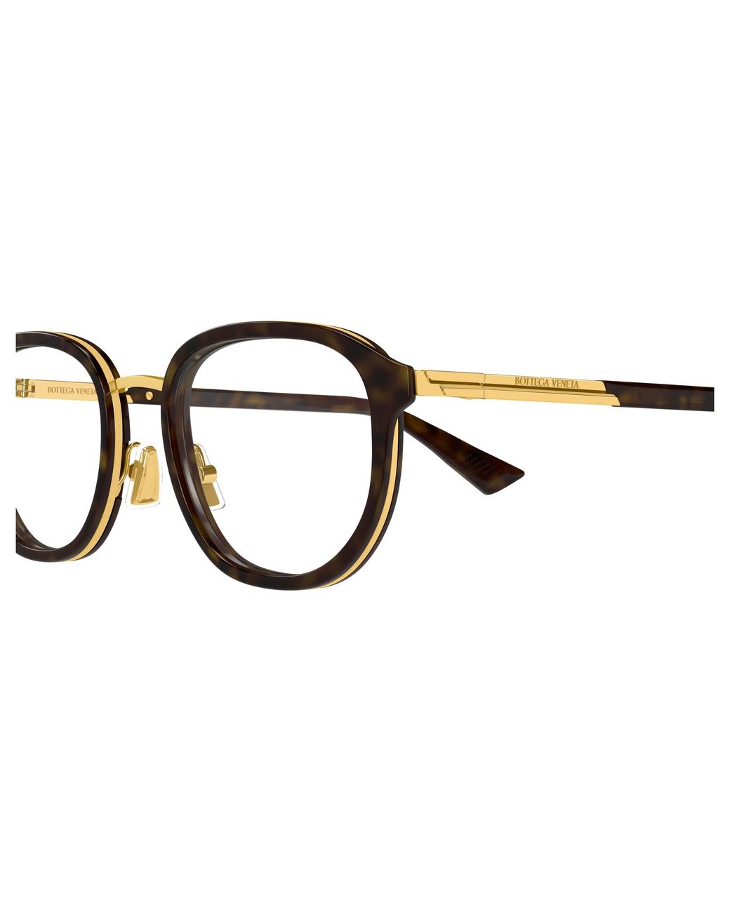 Bottega Veneta Black Bv1378Ok 002 Optical Frames Acetate Transparent Round