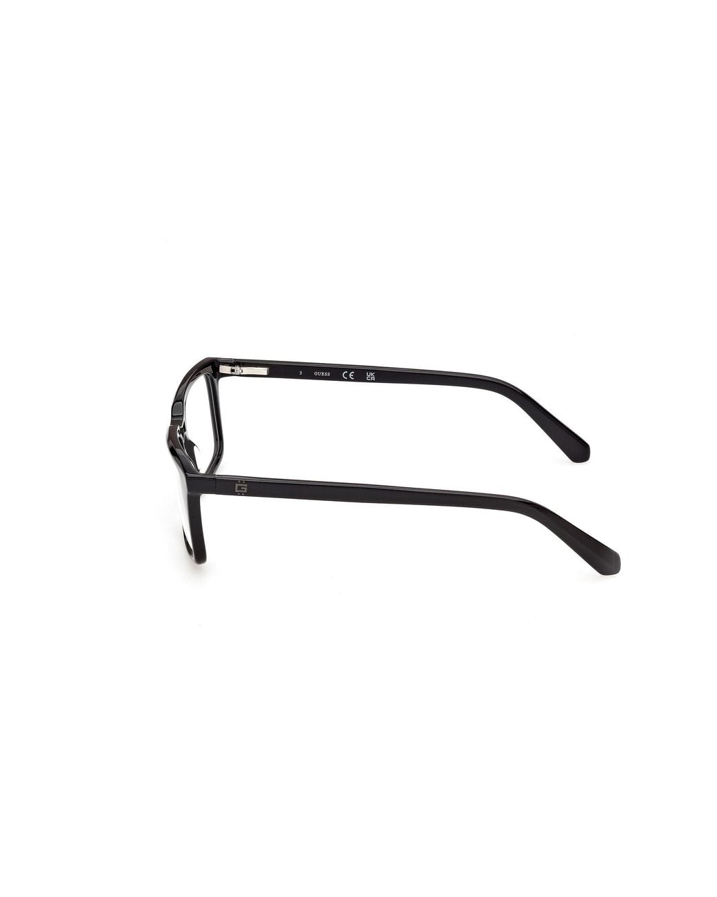 Guess Black Gu50448 1 Optical Frames Acetate Squared Normal for men