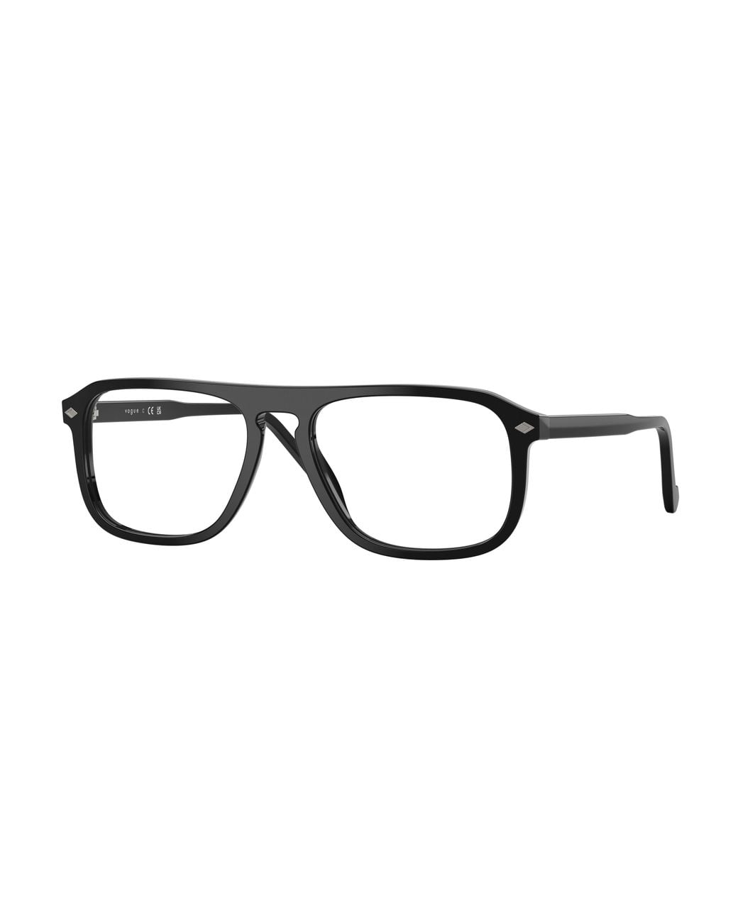 Vogue Eyewear Black Vo5753 W44 Optical Frames Acetate Transparent Pillow Normal for men