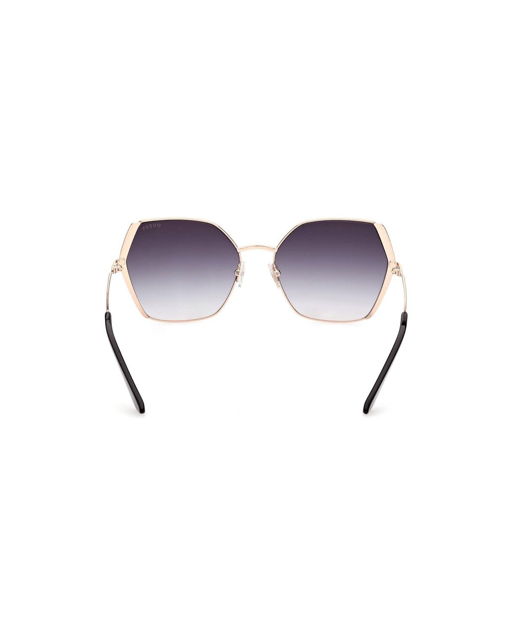 Guess Black Gu7843 28B Sunglasses Metal Geometric Normal Shaded