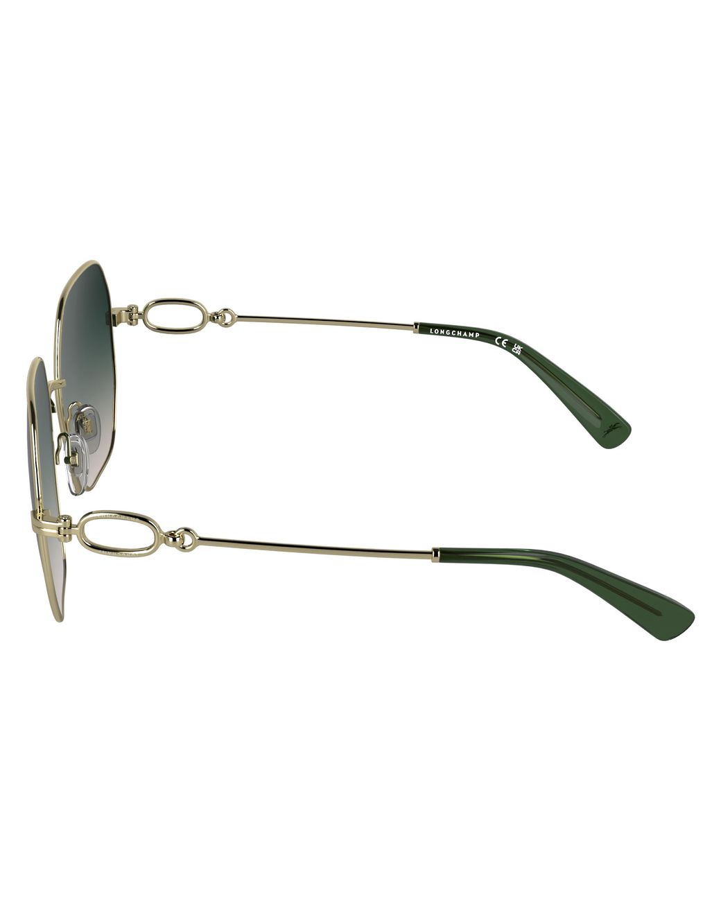 Longchamp Black Lo187S 725 Sunglasses Metal Squared Normal
