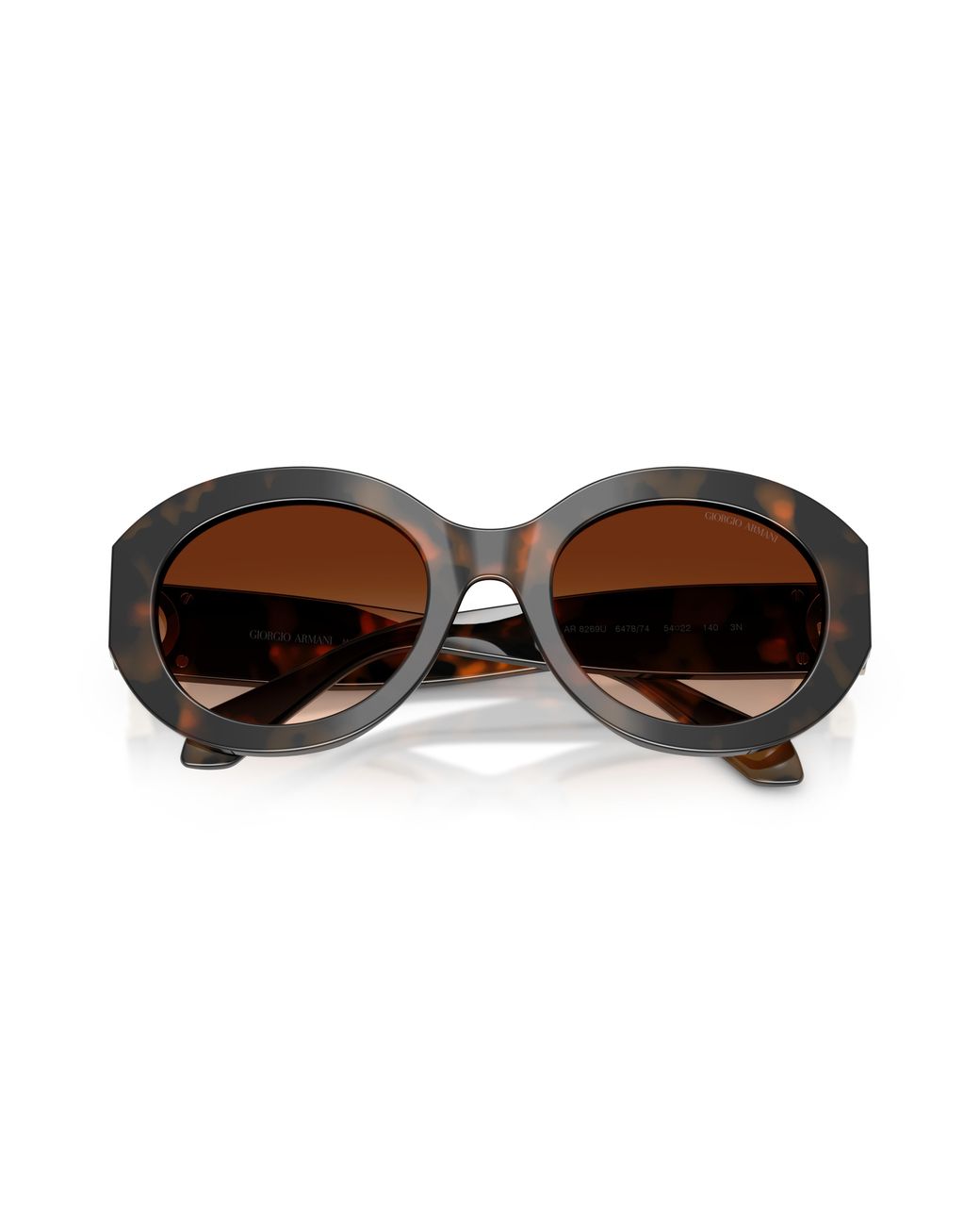 Giorgio Armani Black Ar8269U 647874 Sunglasses Acetate Round Normal Nuanced