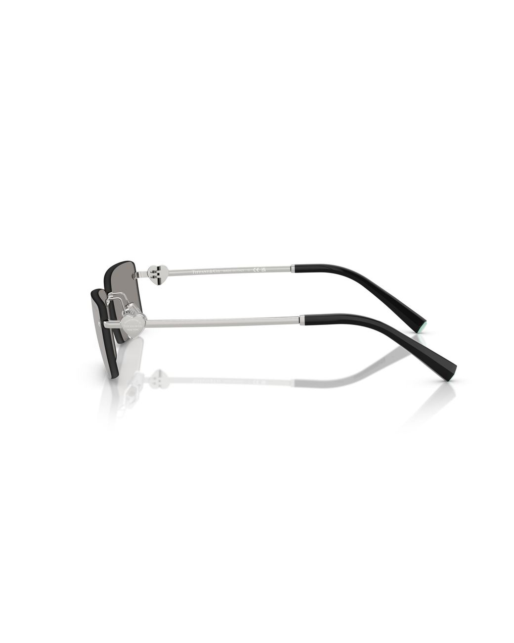 Tiffany & Co Black Tf3108B 61956G Sunglasses Metal Squared Mirrored