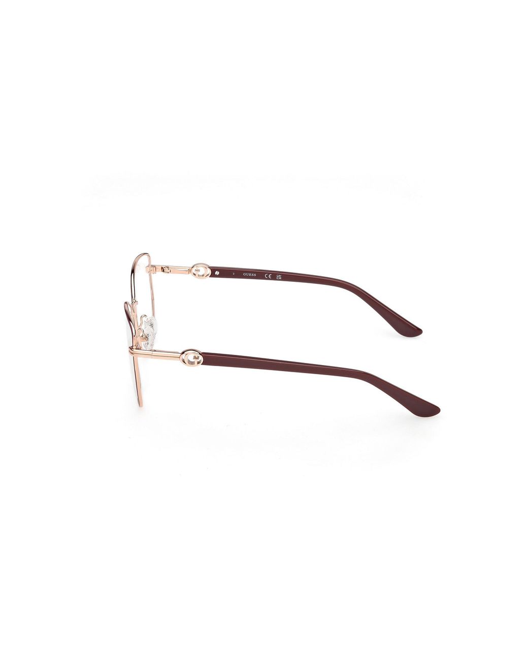 Guess Black Gu50312 069 Optical Frames Metal Geometric Normal