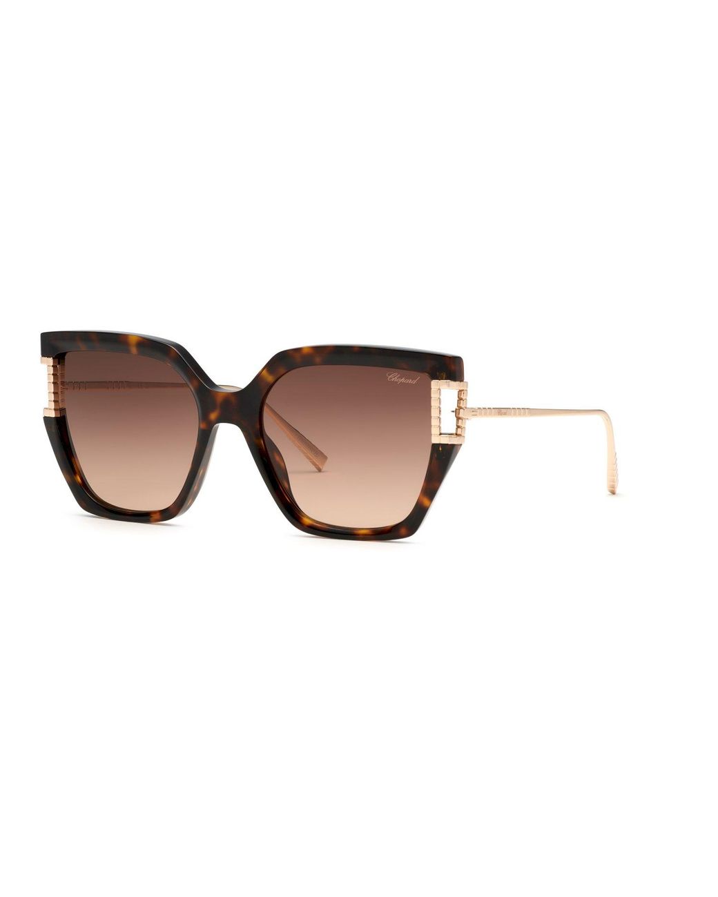 Chopard Black Sch378M 04Bl Sunglasses Acetate Geometric Anti-Glare Nuanced