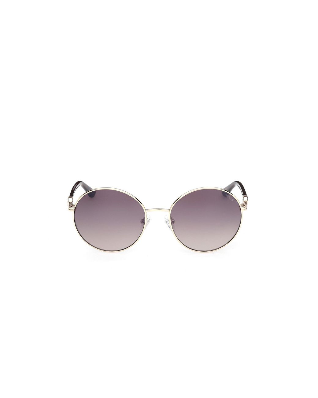 Guess Black Gu00260 32G Sunglasses Metal Round Normal