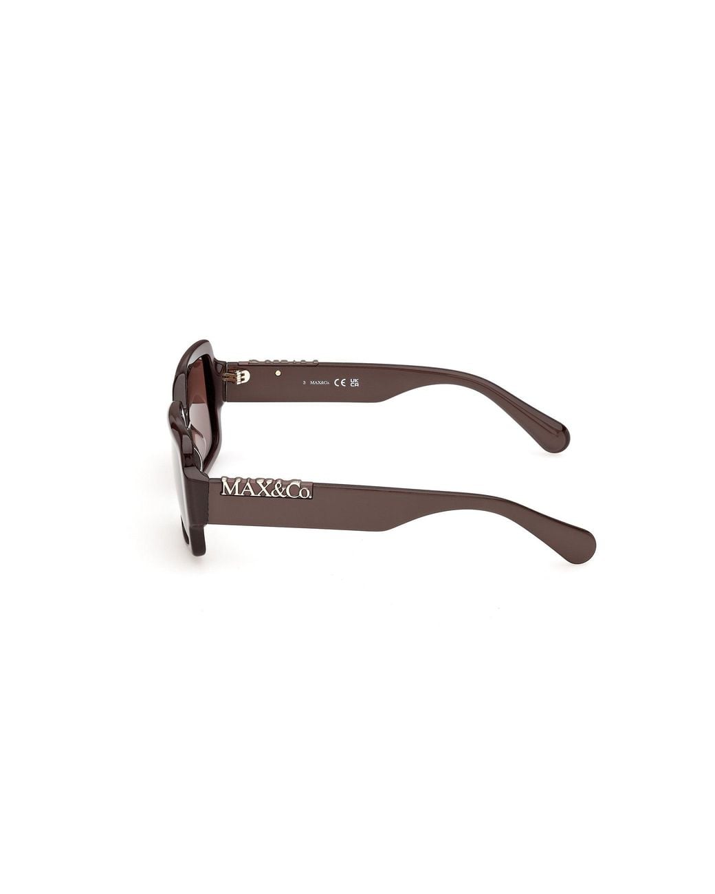 MAX&Co. Black Mo0168 50E Sunglasses Acetate Squared Normal
