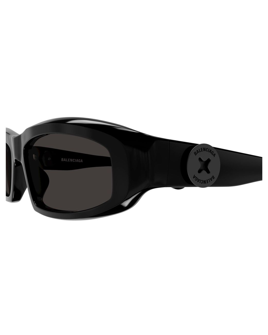 Balenciaga Black Bb0408S 001 Sunglasses Acetate Squared for men