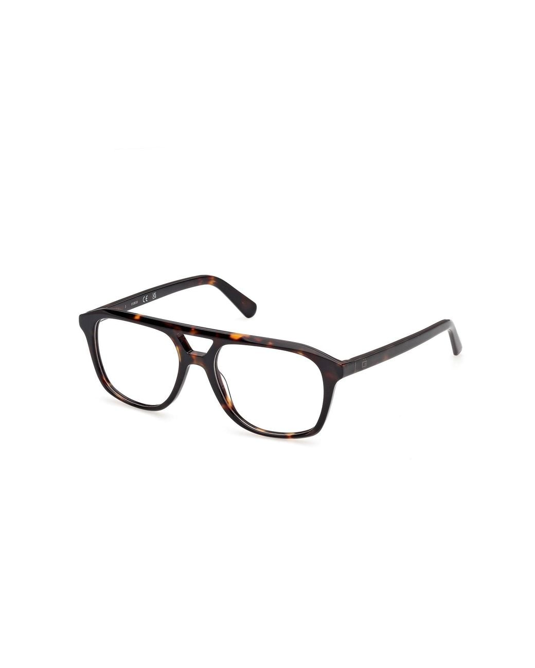 Guess Black Gu50447 52 Optical Frames Acetate Pilot Normal for men