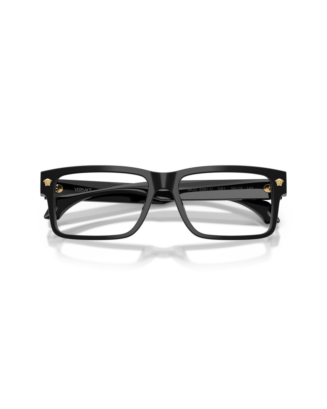 Versace Black Ve3391U Gb1 Optical Frames Acetate Transparent Squared Normal for men