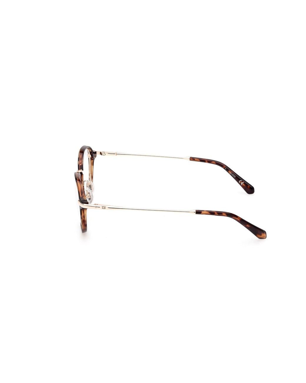 Guess Black Gu50079 52 Optical Frames Injected Round Normal for men