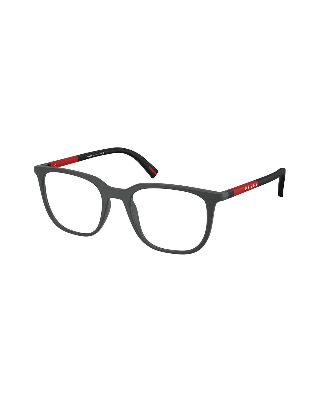 Prada Linea Rossa Black Ps 04Rv Ufk1O1 Optical Frames Injected Transparent Pillow Normal for men