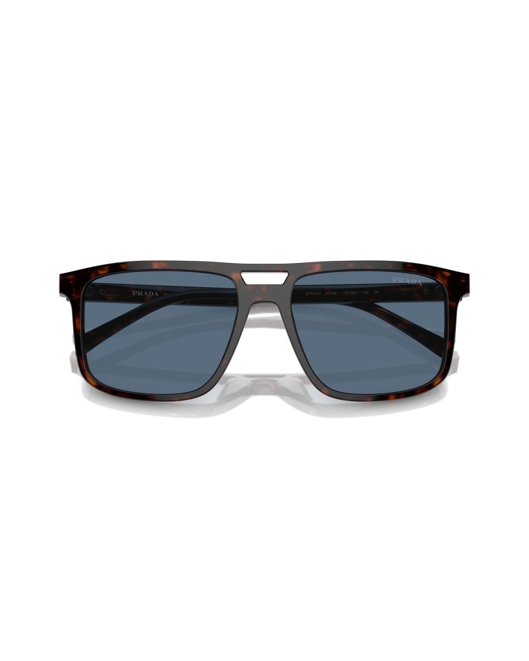Prada Black Pr A22S 17N06A Sunglasses Acetate Squared Normal for men