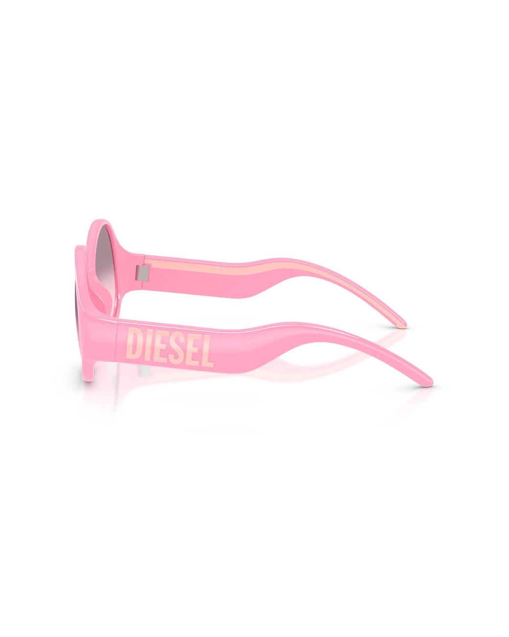 DIESEL Black Dl3022U 2055H9 Sunglasses Injected Round Mirror Nuanced