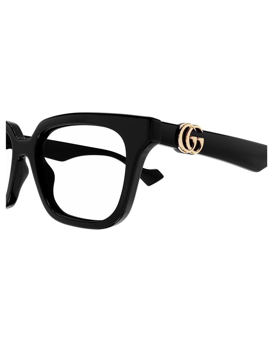Gucci Black Gg1537Ok 001 Optical Frames Injected Transparent Squared