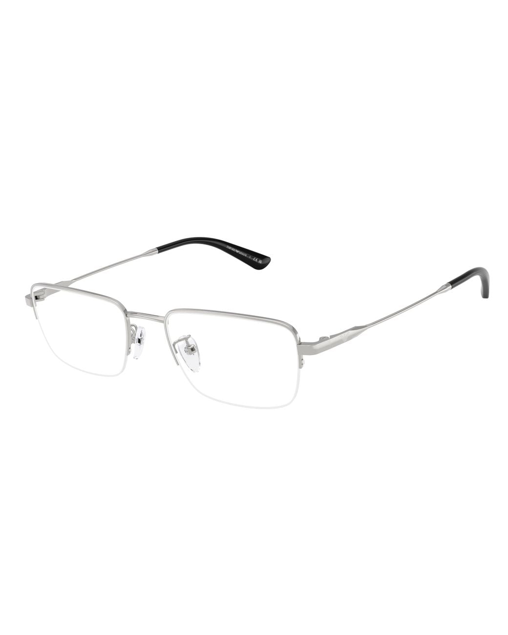 Emporio Armani Black Ea1193Td 3015 Optical Frames Titanium Transparent Squared Normal for men