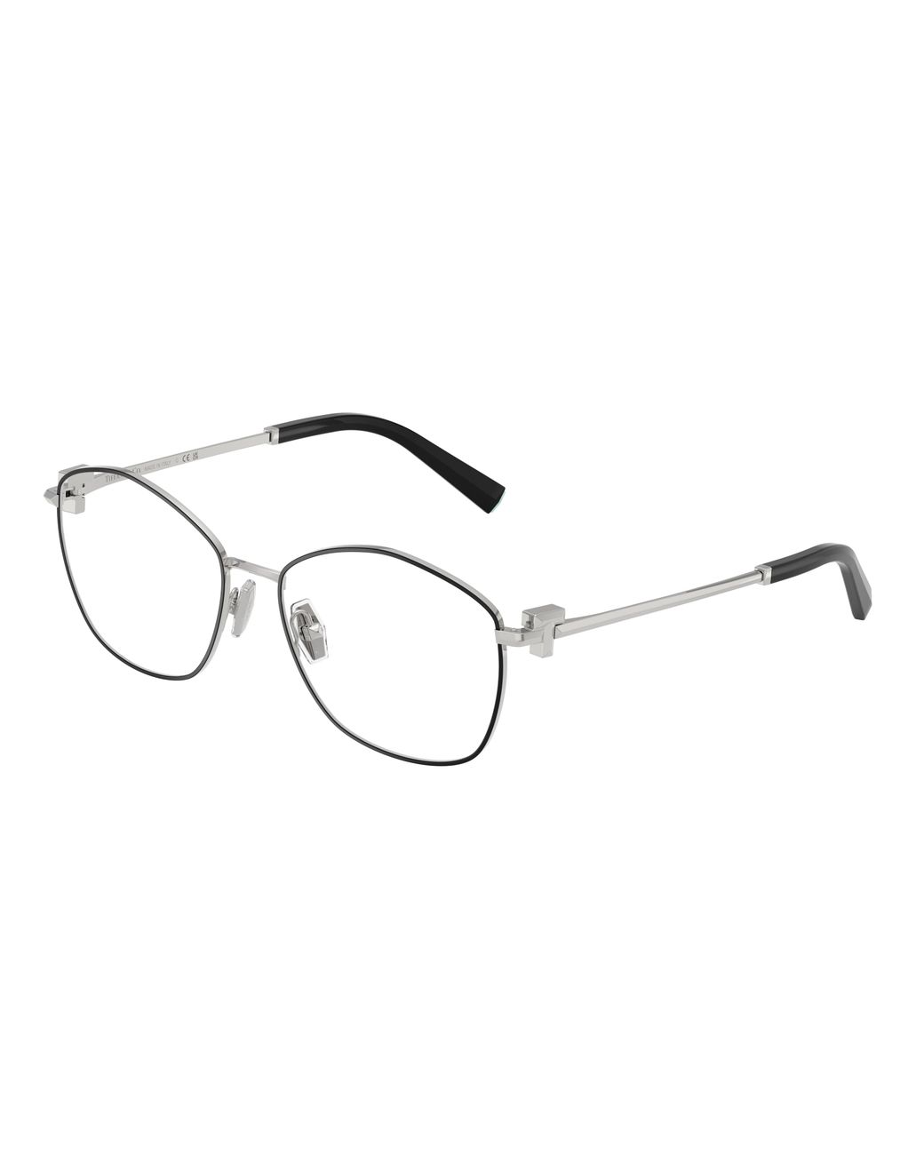 Tiffany & Co Black Tf1174 6145 Optical Frames Metal Transparent Geometric Normal