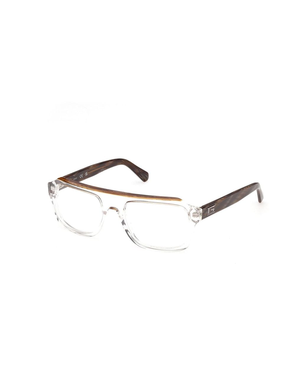 Guess Black Gu50451 26 Optical Frames Acetate Squared Normal for men