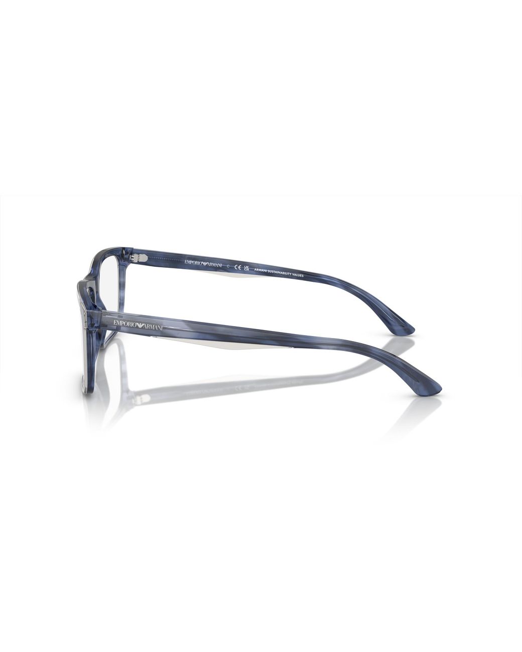 Emporio Armani Black Ea3227 6055 Optical Frames Acetate Transparent Pillow Normal for men