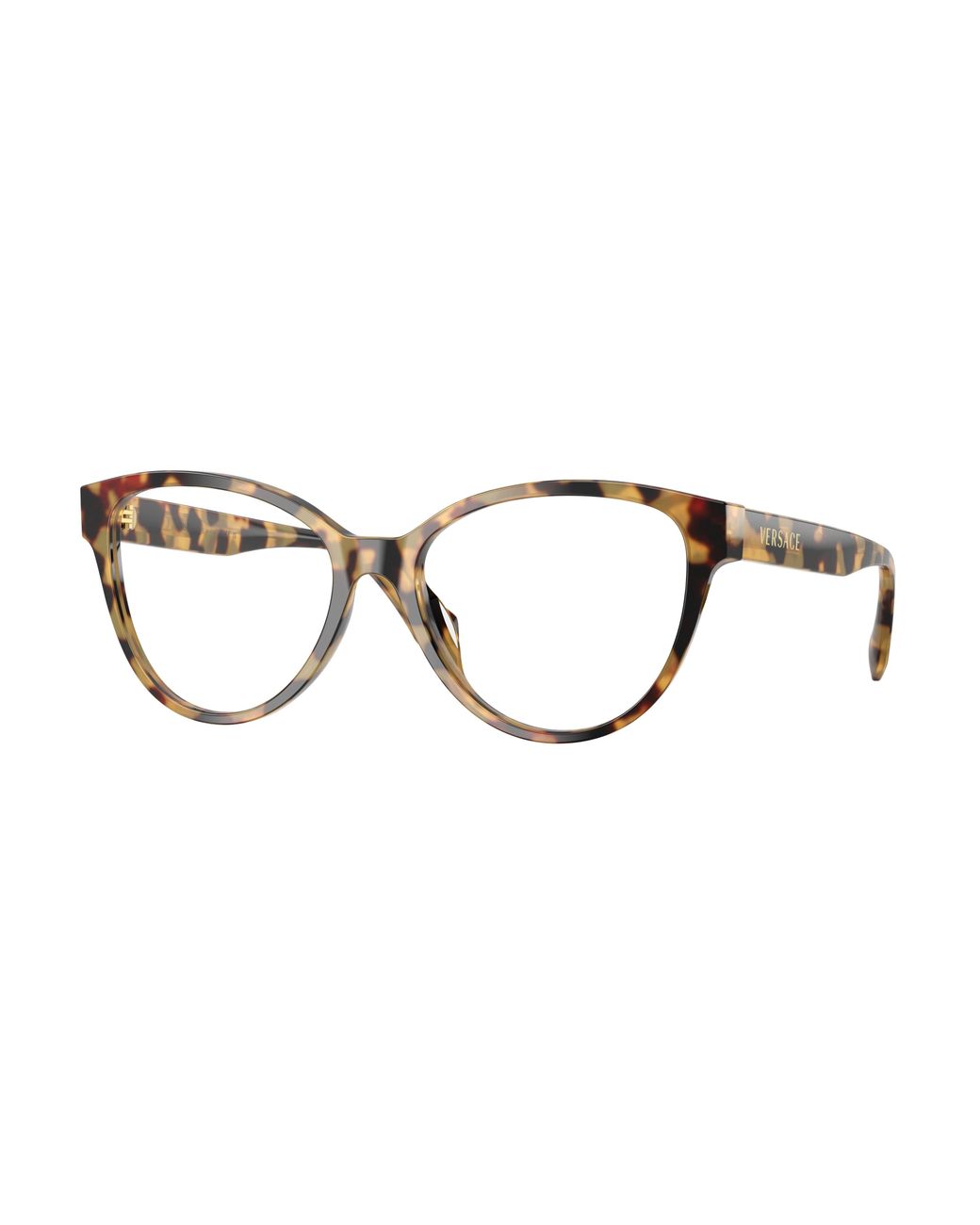 Versace Black Ve3399U 777 Optical Frames Acetate Transparent Cat Eye Normal