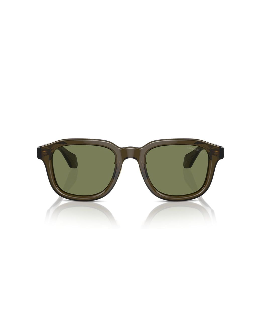 Giorgio Armani Green Ar8206 60612A Sunglasses Acetate Squared Normal for men