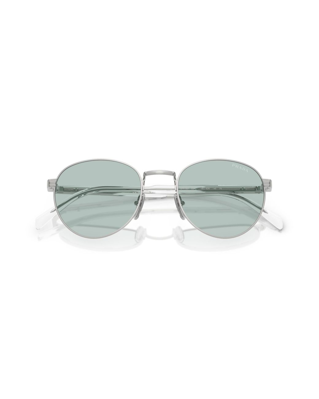 Prada Black Pr B51S 1Bc40N Sunglasses Metal Round Normal for men