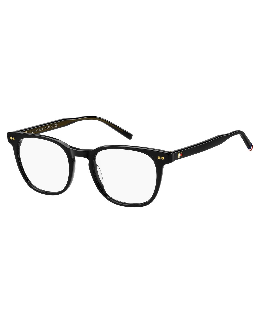 Tommy Hilfiger Black Th 2187 807 Optical Frames Acetate Squared Normal for men