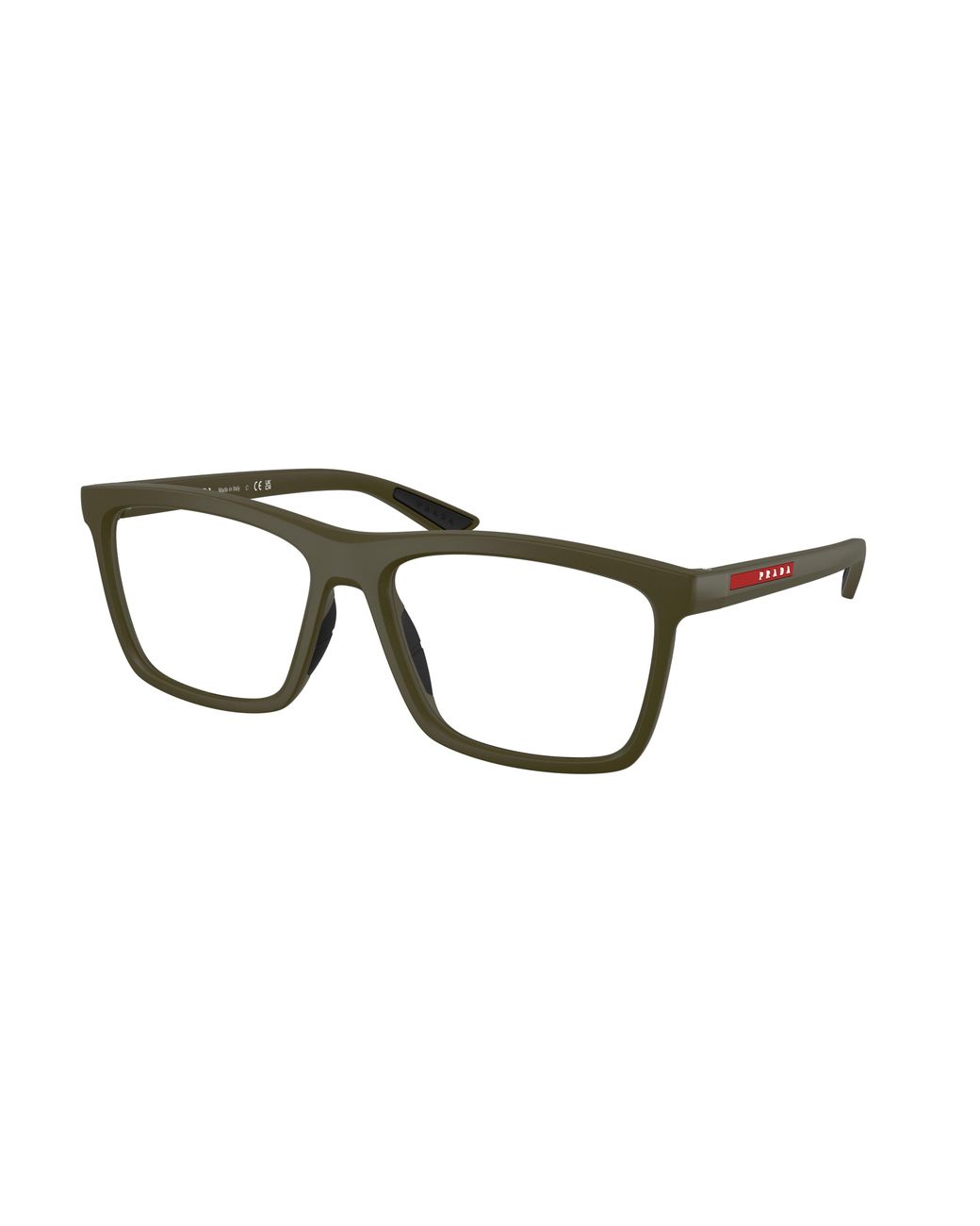 Prada Linea Rossa Black Ps 01Tv 15X1O1 Optical Frames Injected Transparent Pillow Normal for men