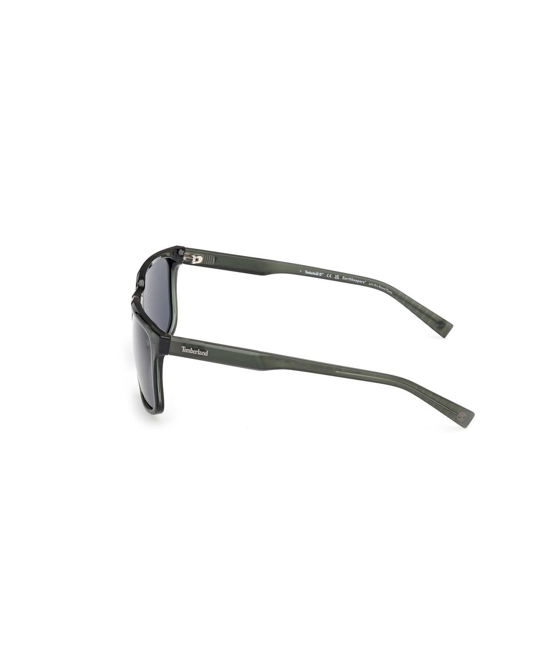 Timberland Black Tb00037 96D Sunglasses Injected Smoke Squared Polarized for men