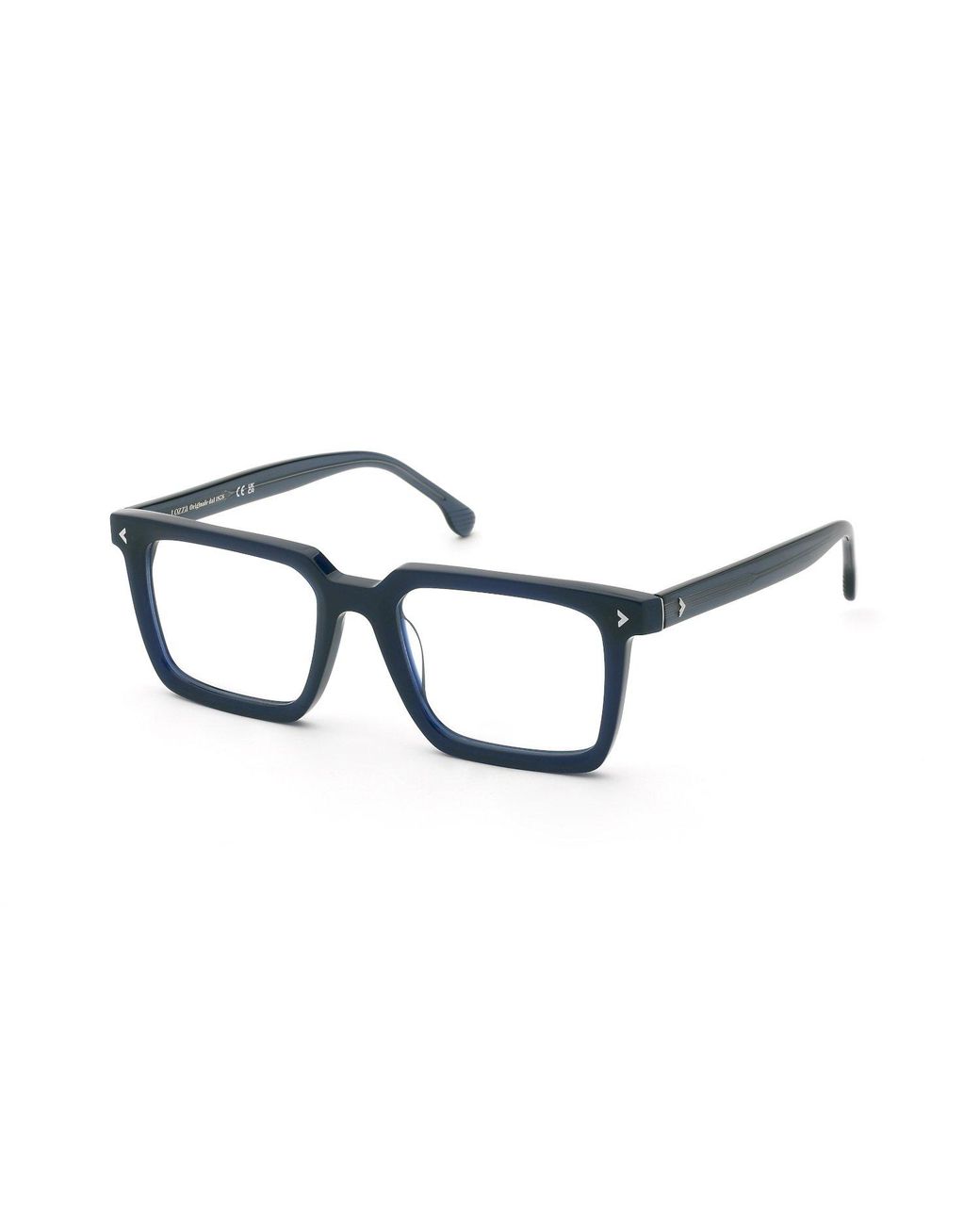 Lozza Black Vl4408 Sassari 3 0D99 Optical Frames Acetate Squared for men