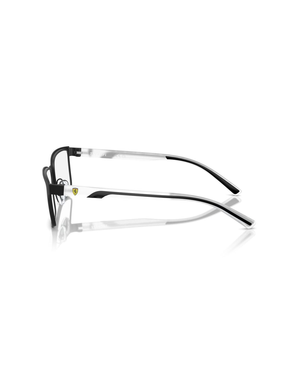 FERRARI SCUDERIA Black Fz7002 112 Optical Frames Metal Squared Normal for men