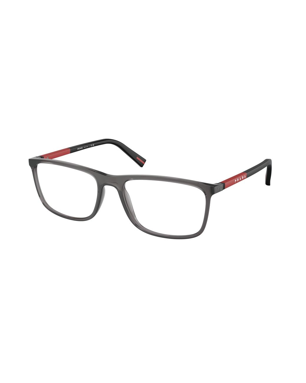 Prada Linea Rossa Black Ps 03Qv 01D1O1 Optical Frames Injected Squared Normal for men