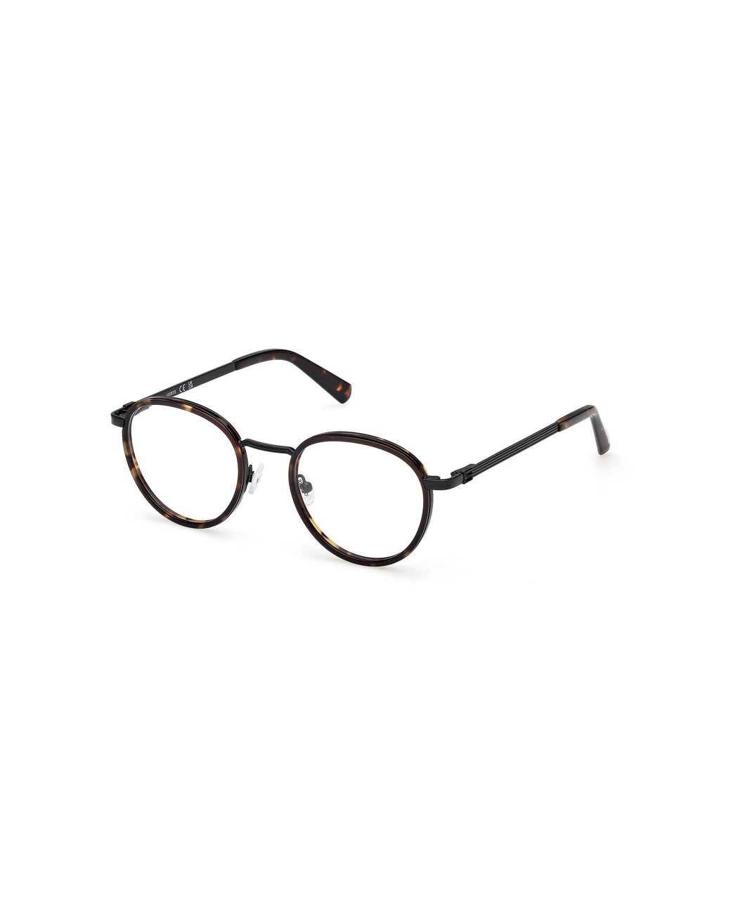 Guess Black Gu50324 52 Optical Frames Injected Round Normal for men
