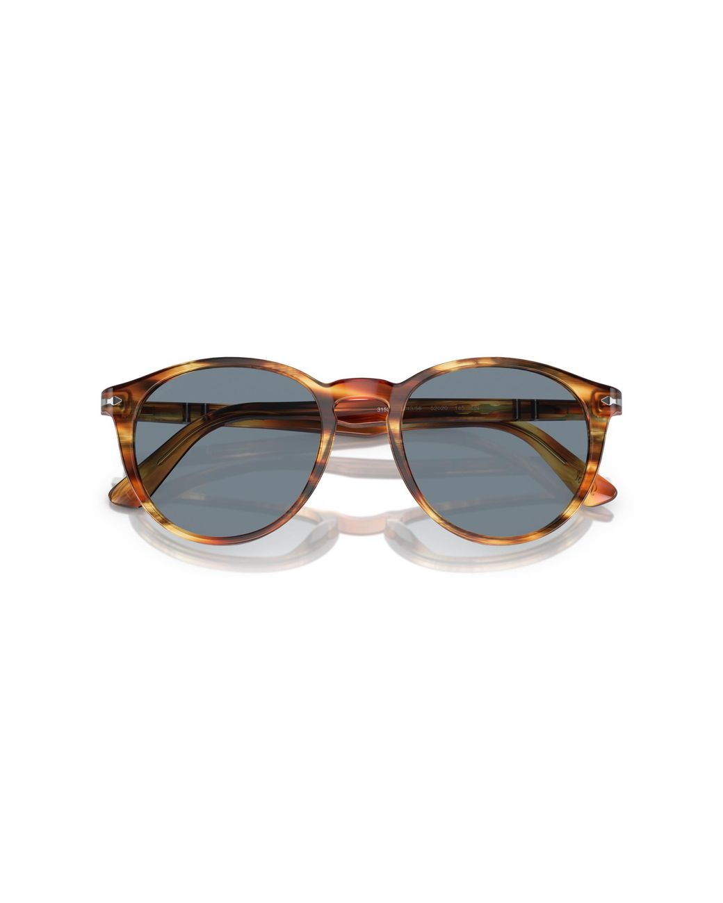 Persol Black Po3152S 904356 Sunglasses Acetate Round Normal for men