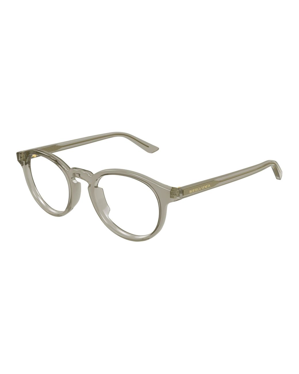 Bottega Veneta Black Bv1420O 003 Optical Frames Acetate Transparent Round for men