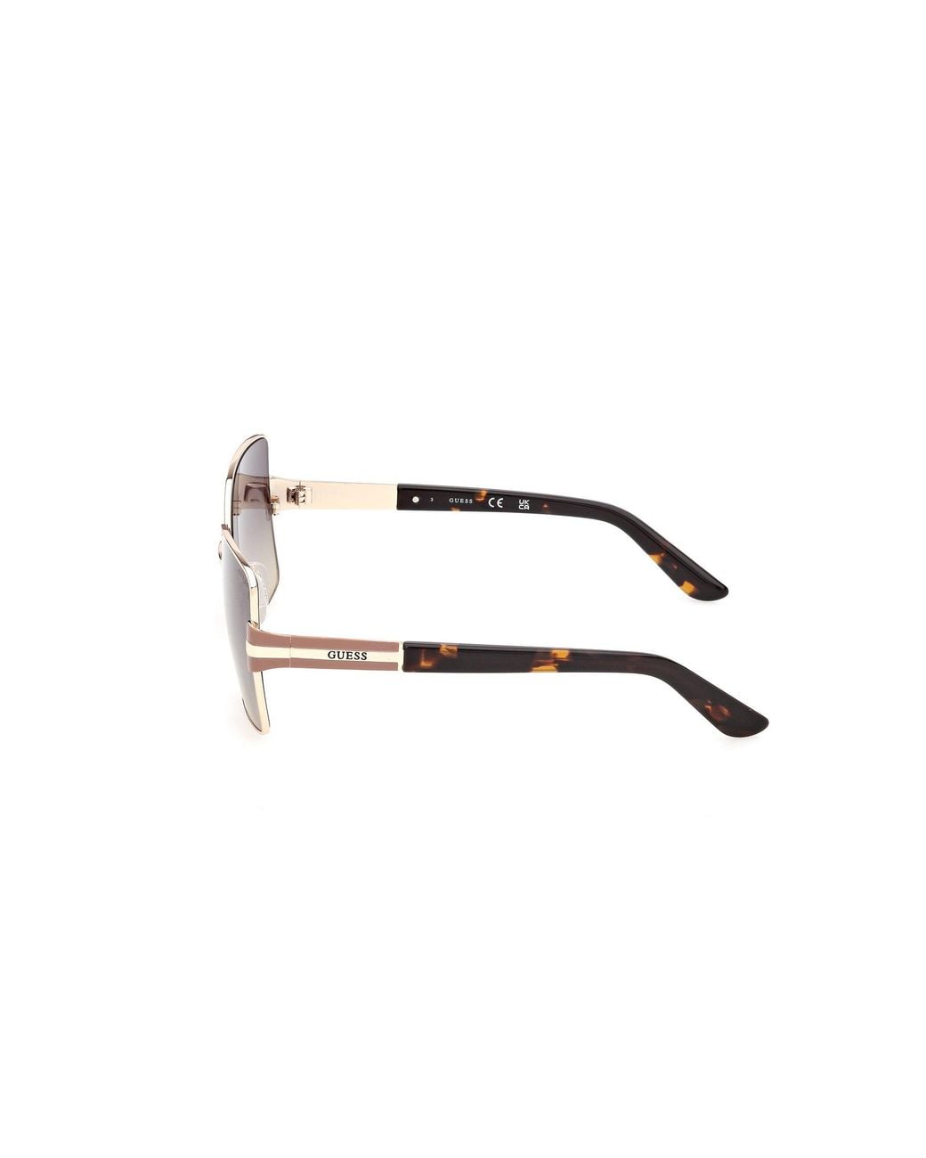 Guess Black Gu00357 32B Sunglasses Metal Smoke Butterfly Normal