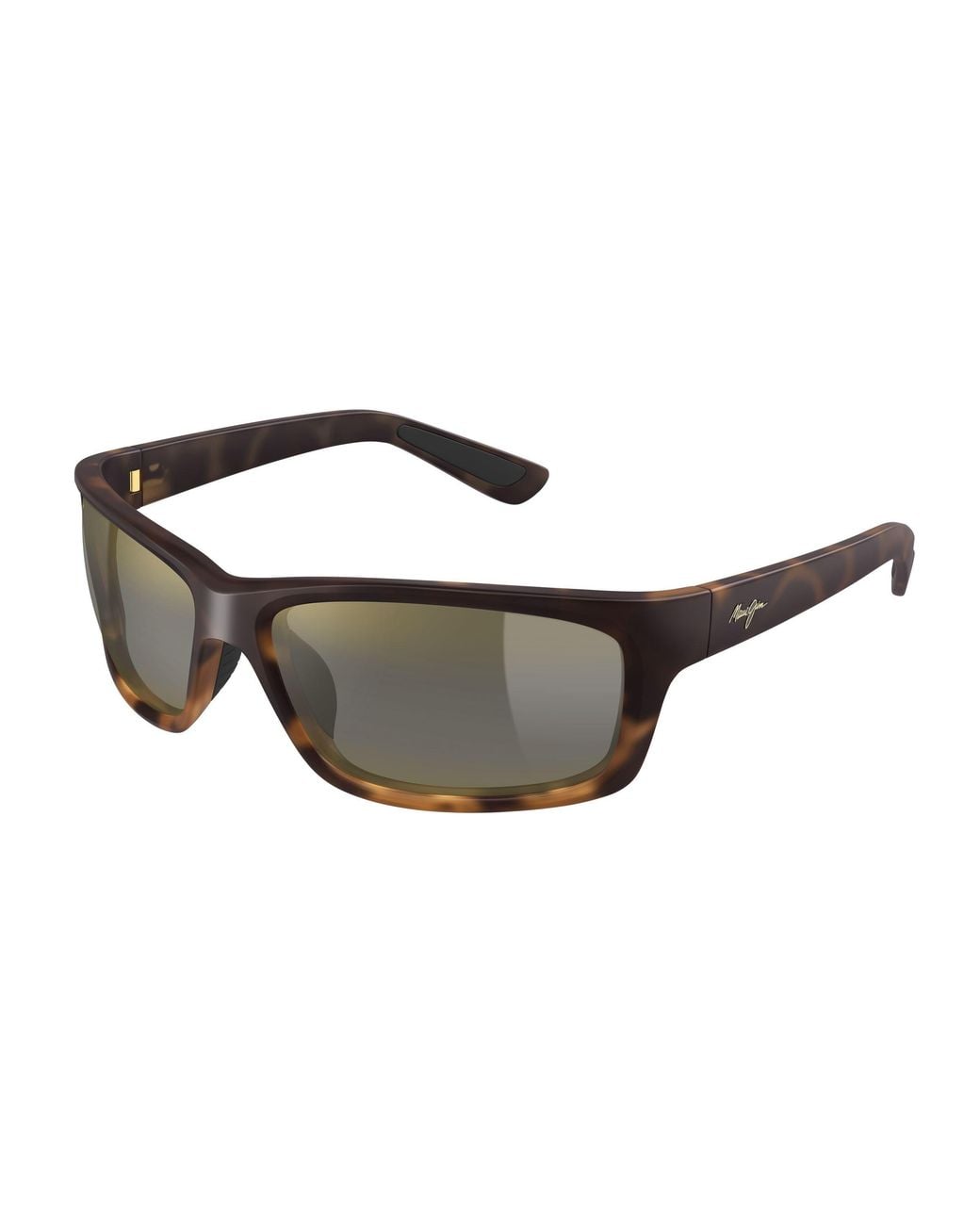 Maui Jim Black Mj0766S 003 Occhiali Da Sole Iniettato Bronzo Squadrata