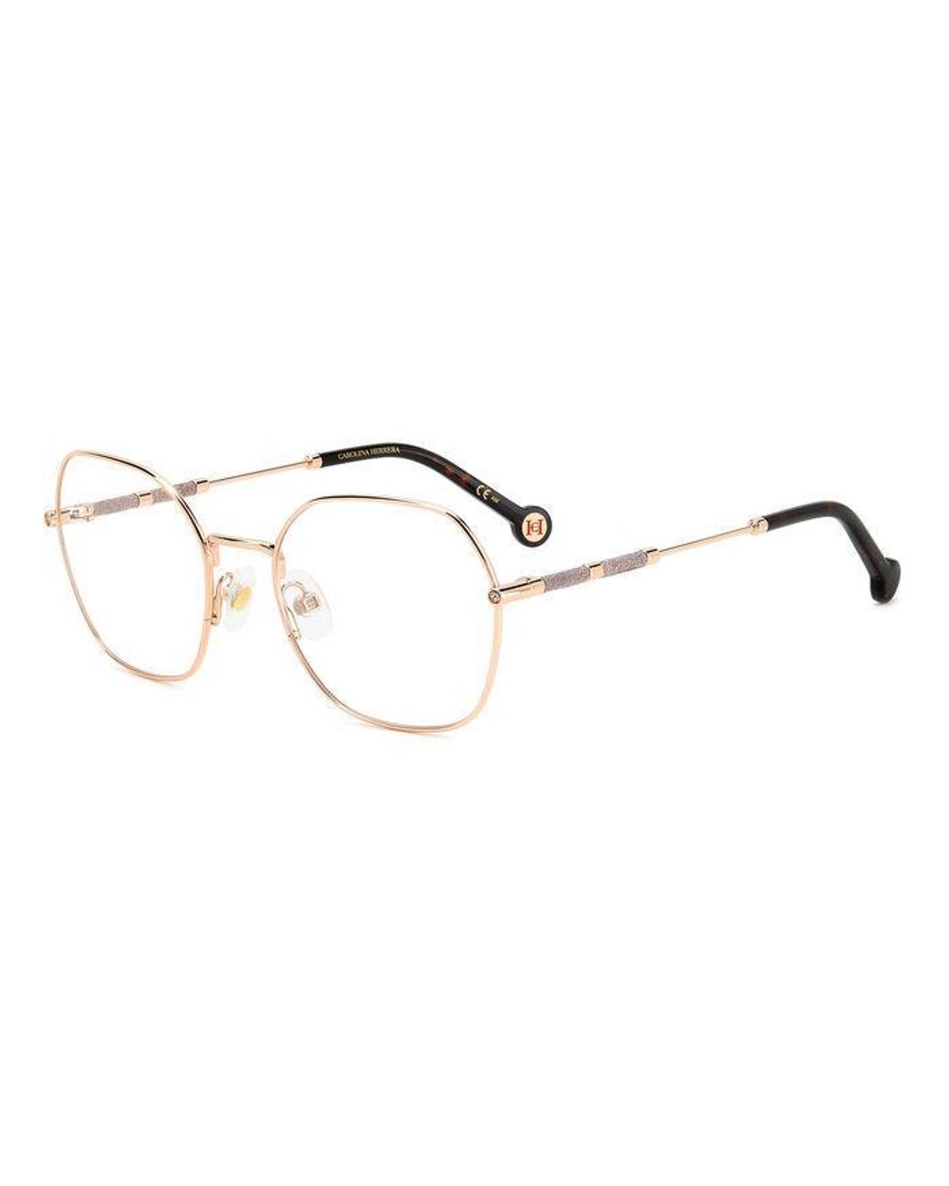 Carolina Herrera Black Her 0173 Ddb Optical Frames Steel Geometric