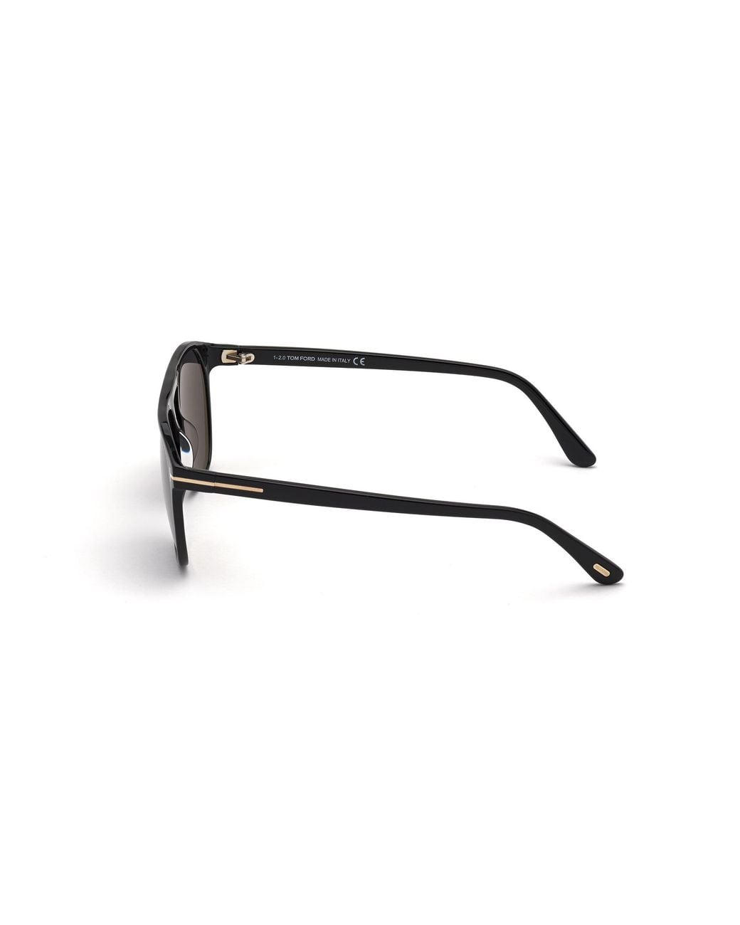 Tom Ford Black Ft0835 Jasper-02 01A Sunglasses Acetate Round Normal for men