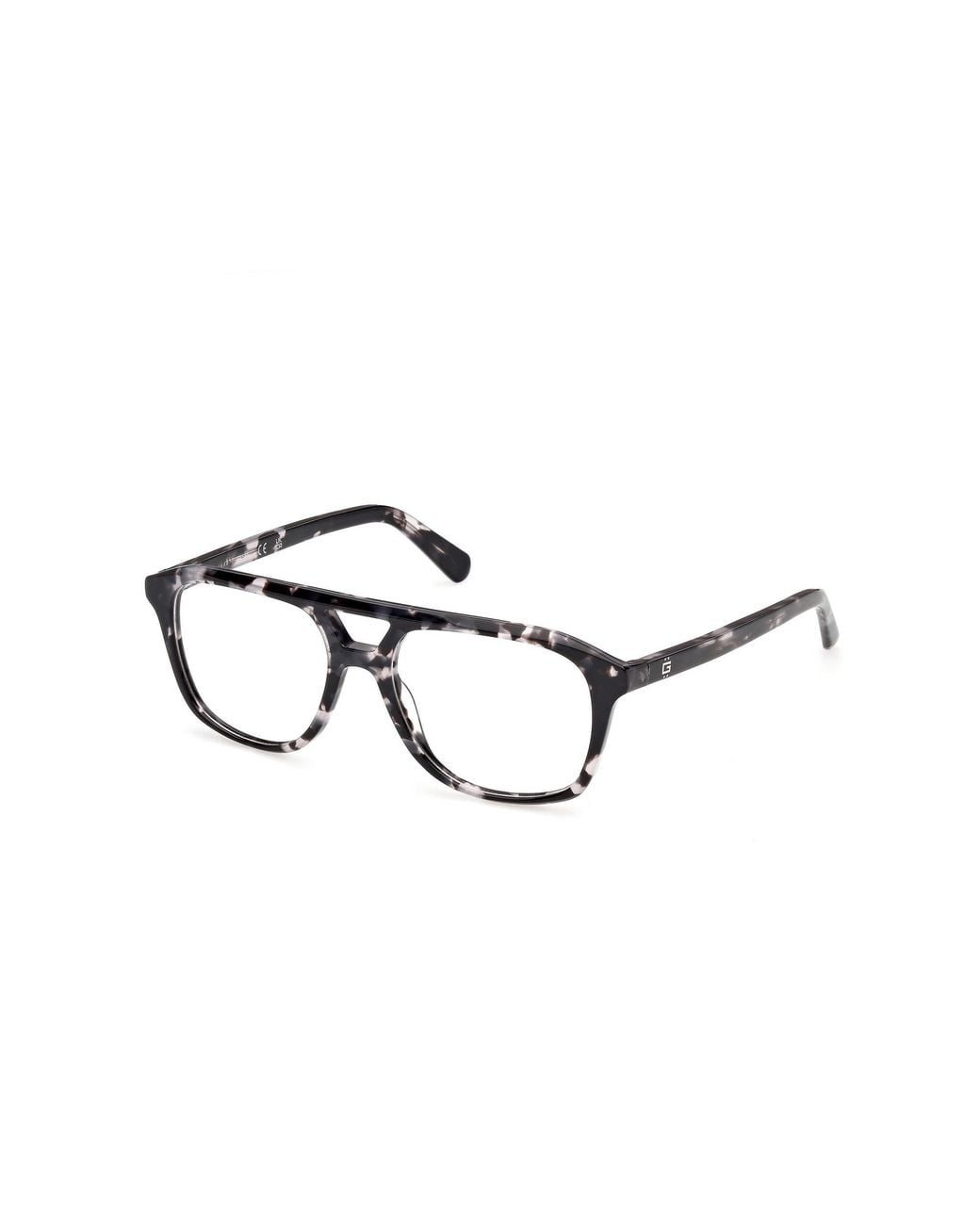 Guess Black Gu50447 20 Optical Frames Acetate Pilot Normal for men